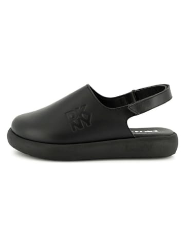 DKNY Leder-Halbsandalen in Schwarz