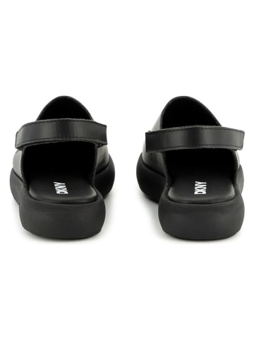 DKNY Leren enkelsandalen zwart