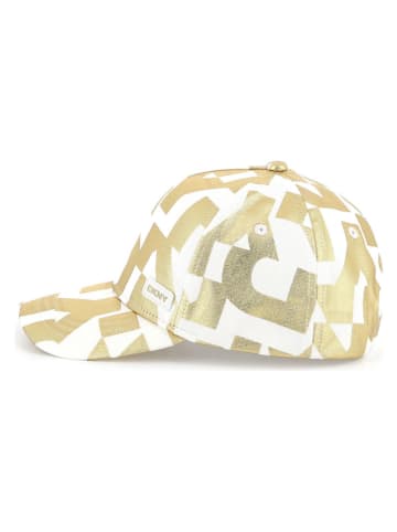 DKNY Cap in Weiß/ Gold