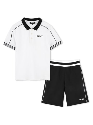 DKNY 2-delige outfit wit/zwart