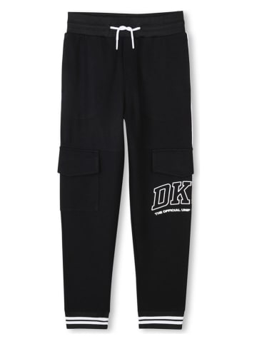 DKNY Bojówki w kolorze czarnym