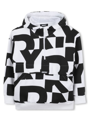 DKNY Bluza w kolorze biało-czarnym