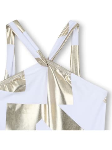 DKNY Strój kąpielowy w kolorze złoto-białym