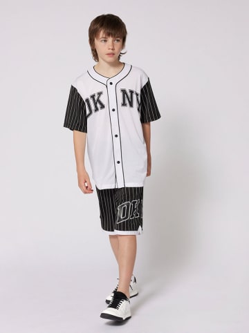 DKNY Koszula w kolorze biało-czarnym