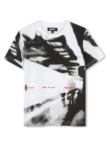 DKNY Koszulka w kolorze biało-czarnym