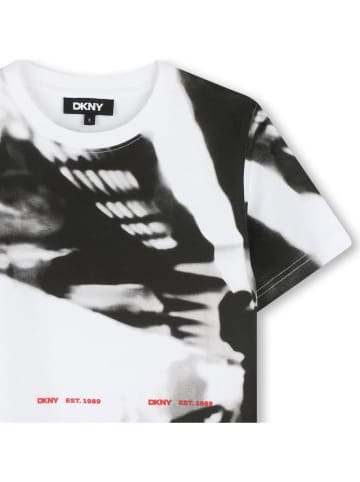 DKNY Koszulka w kolorze biało-czarnym