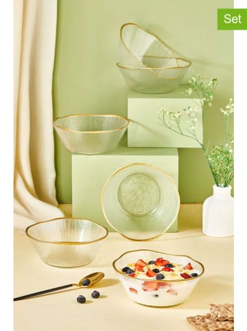 Hermia 6er-Set: Müslischalen in Gold - Ø 15 cm