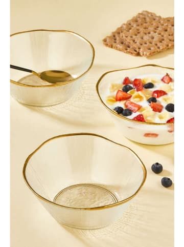 Hermia 6er-Set: Müslischalen in Gold - Ø 15 cm