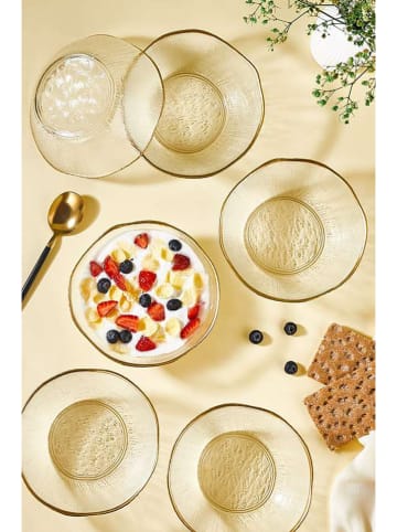 Hermia 6-delige set: mueslikommen goudkleurig - Ø 15 cm