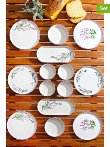 Violeta Home 14tlg. Kombiservice in Weiß