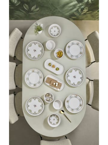 Hermia 14-delige ontbijtset wit/beige