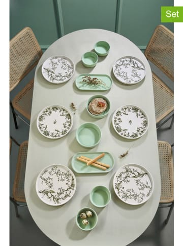 Hermia 14tlg. Frühstücks-Set in Weiß/ Grün