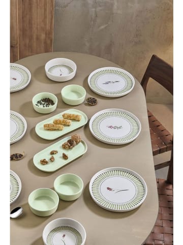 Hermia 14tlg. Frühstücks-Set in Grün/ Weiß