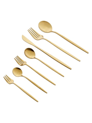 Hermia 42-częściowy zestaw sztućców w kolorze złotym