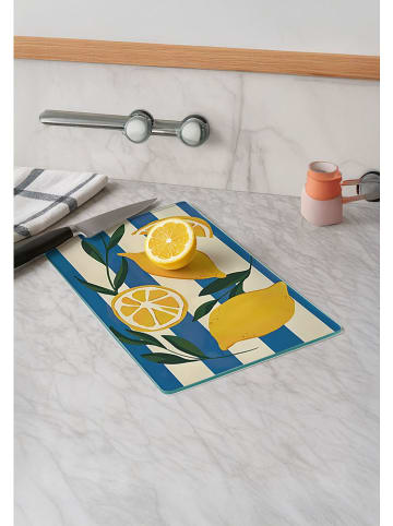 Hermia Deska w kolorze żółto-niebieskim do krojenia - 30 x 20 cm