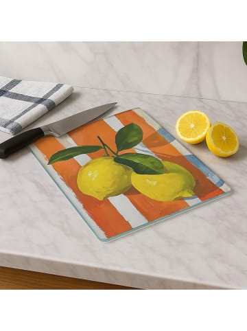 Hermia Schneidebrett in Orange/ Gelb - (L)30 x (B)20 cm