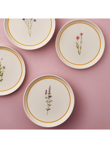 Hermia 6er-Set: Dessertteller in Creme/ Bunt - Ø 21 cm