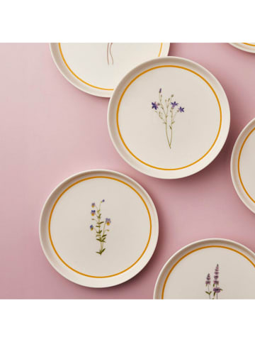 Hermia 6-delige set: dessertborden crème/meerkleurig - Ø 21 cm