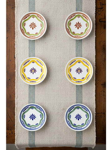 Hermia 5-delige set: dessertborden geel/blauw/groen - Ø 20 cm