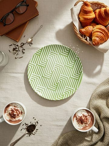 Hermia 6er-Set: Dessertteller in Rosa/ Hellblau / Grün - Ø 20 cm