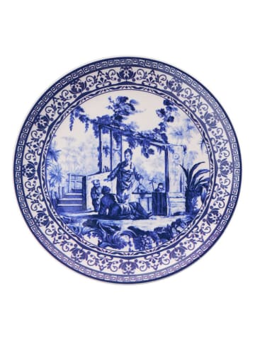 Hermia Talerzyki deserowe (6 szt.) w kolorze biało-niebieskim - Ø 19,3 cm