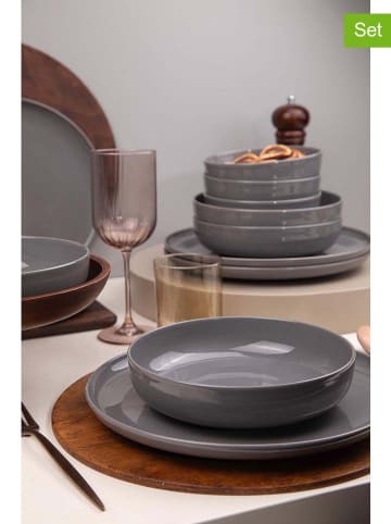 Hermia 12-delig combiservies grijs