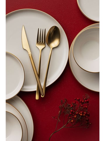 Hermia 16-częściowy zestaw w kolorze złoto-kremowym