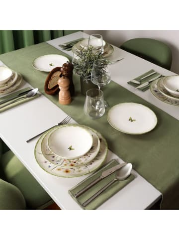 Hermia 16tlg. Kombiservice in Weiß/ Grün/ Gelb