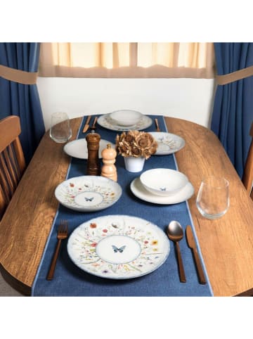 Hermia 16-delig combiservies wit/blauw/groen