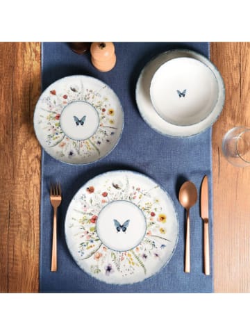 Hermia 16tlg. Kombiservice in Weiß/ Blau/ Grün