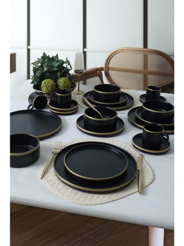 Hermia 16-częściowy zestaw śniadaniowy w kolorze czarnym