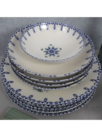 Violeta Home 24-delig combiservies wit/blauw