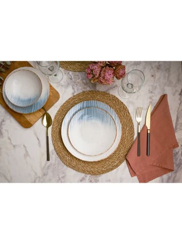 Hermia 24tlg. Kombiservice in Weiß/ Blau