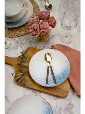 Hermia 24-delig combiservies wit/blauw