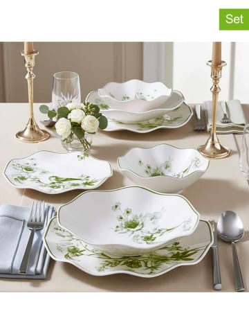 Hermia 24tlg. Kombiservice in Weiß/ Grün