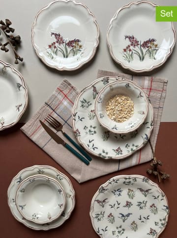 Hermia 24-częściowy zestaw w kolorze biało-zielono-fioletowym