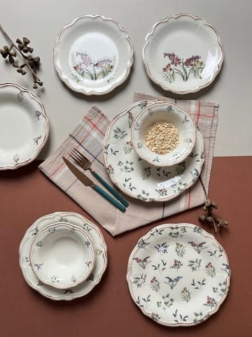 Hermia 24-delig combiservies wit/groen/paars