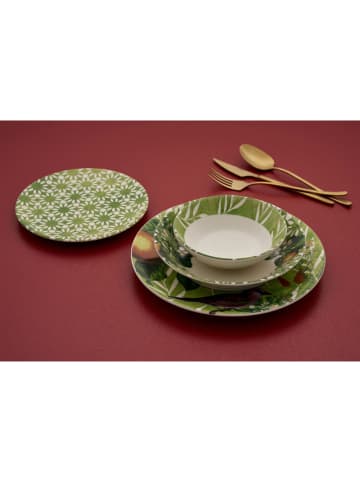Hermia 24tlg. Kombiservice in Grün/ Weiß