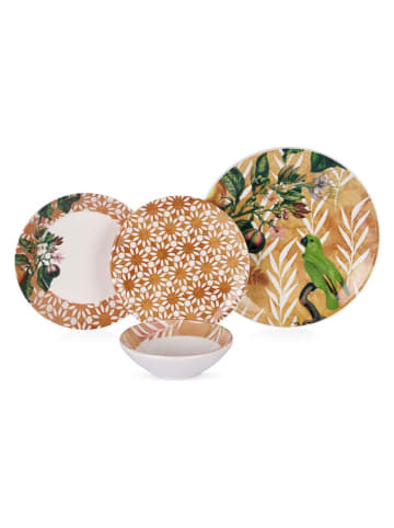 Hermia 24-delig combiservies geel/groen