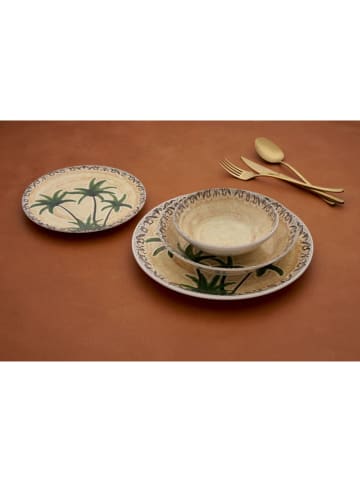 Hermia 24-częściowy zestaw w kolorze beżowo-zielonym