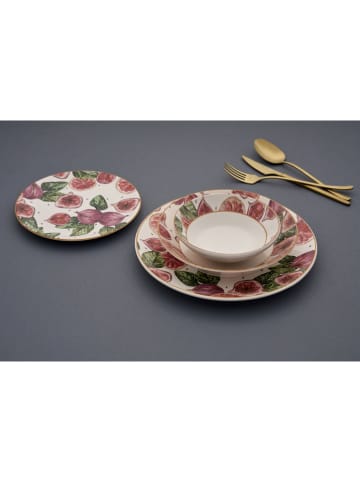 Hermia 24-częściowy zestaw w kolorze biało-różowo-zielonym