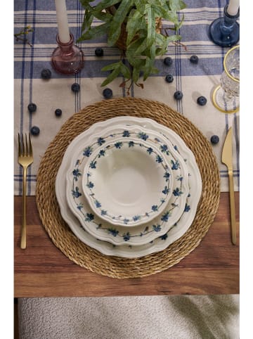 Hermia 24-częściowy zestaw w kolorze biało-niebieskim