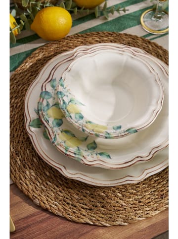 Hermia 24tlg. Kombiservice in Weiß/ Hellblau/ Gelb