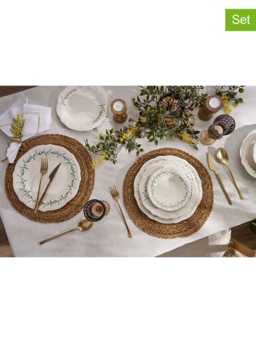 Hermia 24-delig combiservies wit/groen