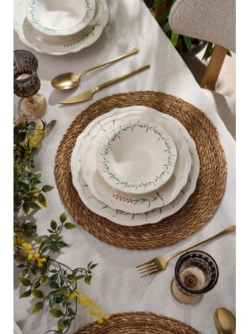 Hermia 24-delig combiservies wit/groen