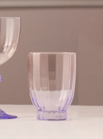 Hermia Szklanki (4 szt.) w kolorze jasnoróżowo-fioletowym - 320 ml