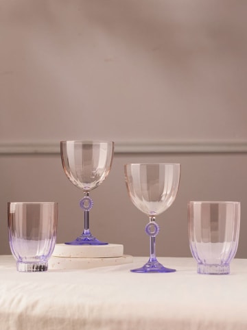 Hermia 4er-Set: Gläser in Rosa/ Lila - 320 ml