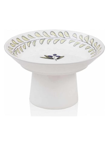 Hermia Etagère wit/groen - Ø 20 cm