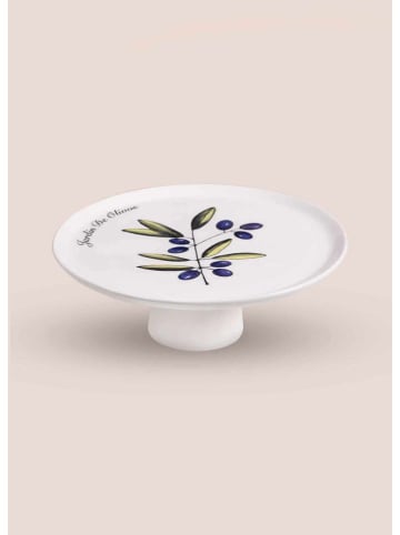 Hermia Etagère wit/groen/blauw - Ø 30 cm