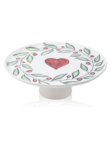 Hermia Etażerka w kolorze biało-czerwono-zielonym - Ø 30 cm